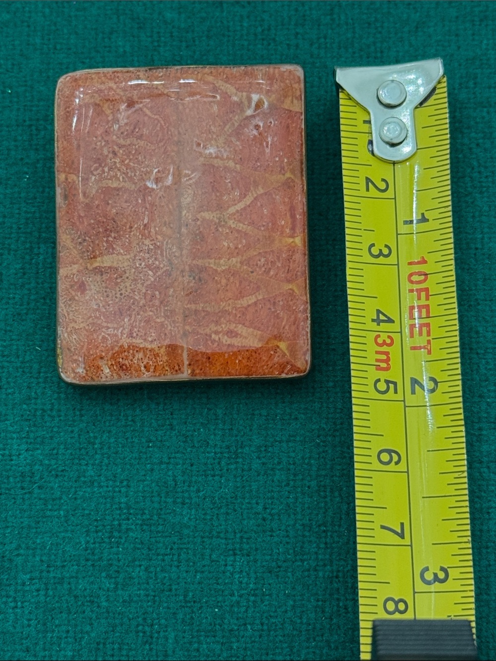 Vintage coral small belt buckle (OLCC)